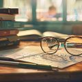 stylish school glasses illustration trendy designer, fashion vision, eye protection stylish school glasses